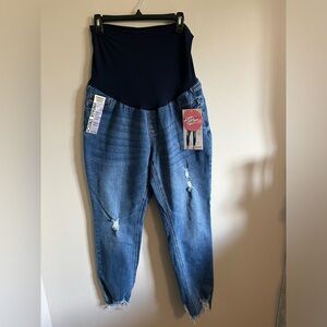 S.O.N.G. Maternity Jeans - Size XL - Curvy Skinny Ankle with super support band